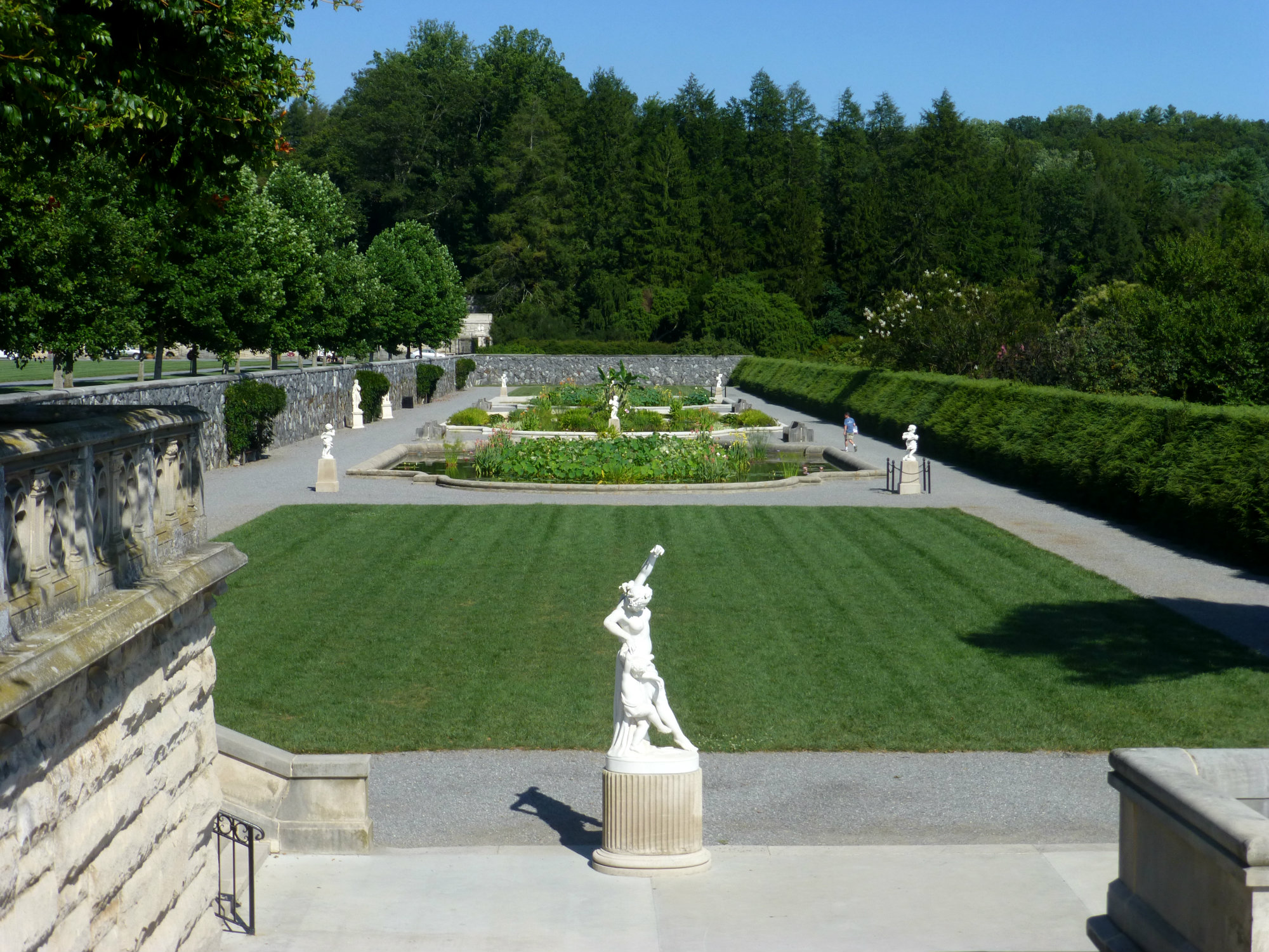 Biltmore Italian Garden from Stairs July 2012