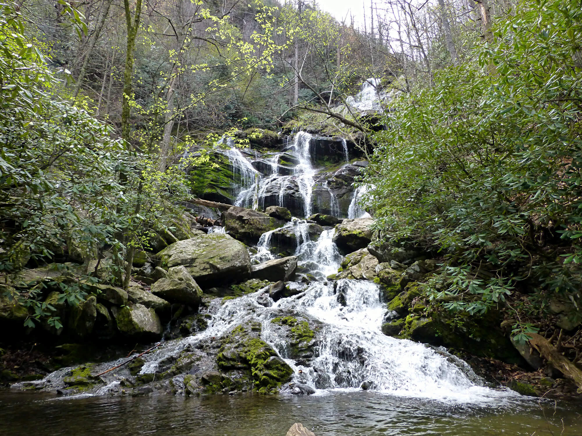 Catawba Falls Trail in Old Fort, North Carolina