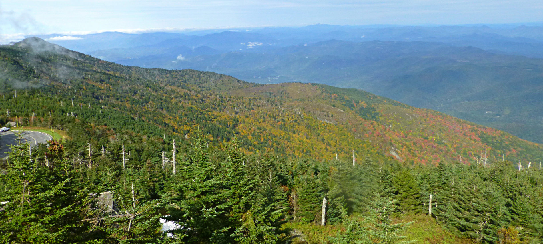 Mountain view in early fall