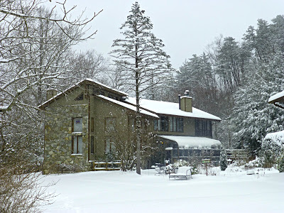 Bed & Breakfast in the woods after a big snowfall